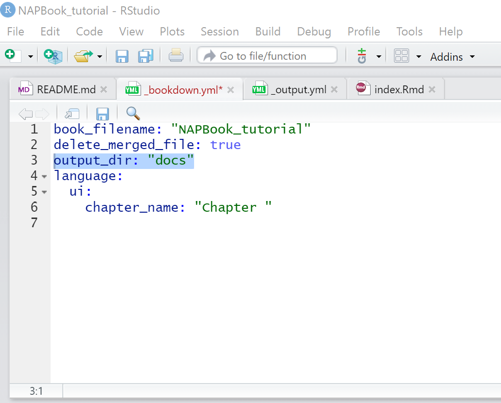 Creating a docs folder