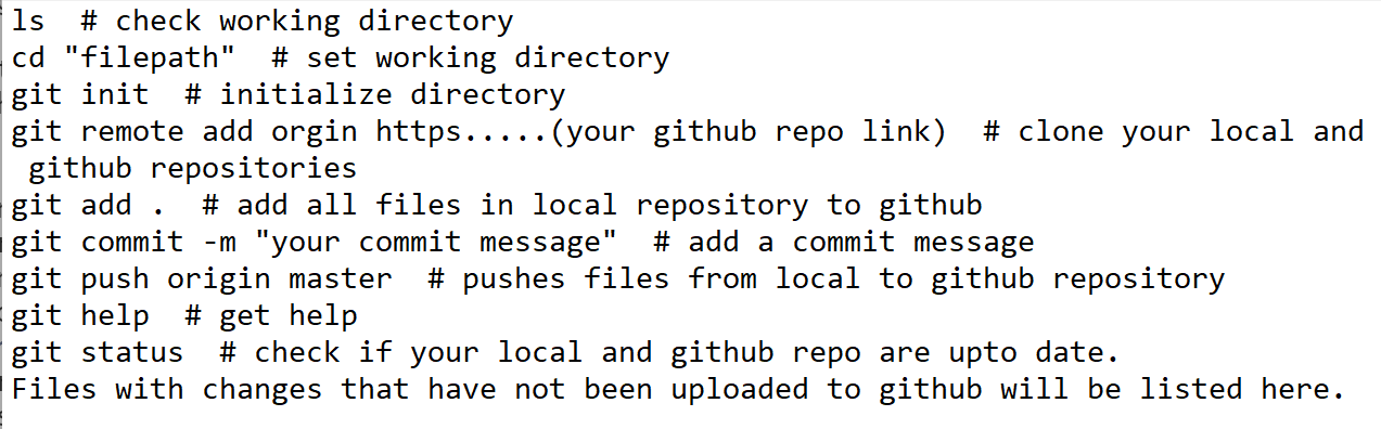 Upload files via git bash