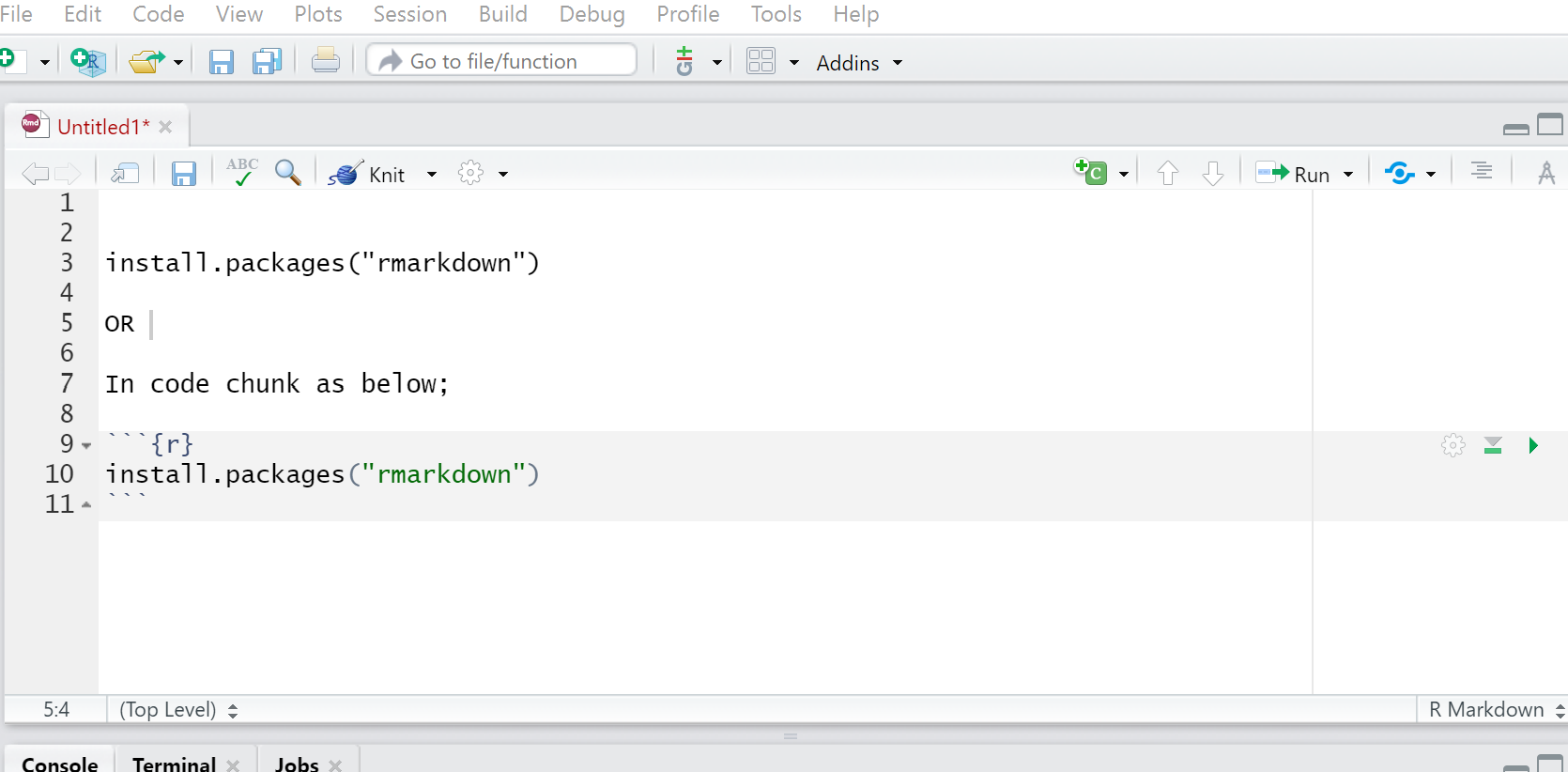 install packages from script wnindow